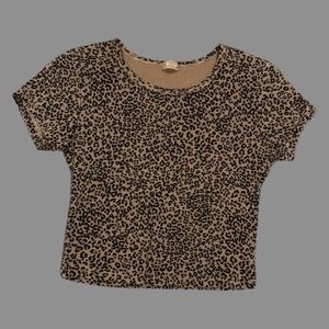 brandy melville cheetah top